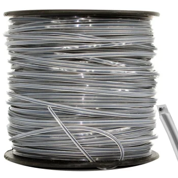 Armēta trimmera aukla ar stiepli, kvadrātveida, 2.7mm, 100m