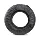 Universal tire covers set for 13–18 inch wheels, 4 pcs, black