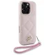 Karl Lagerfeld Quilted Initial Logo & Chain Strap iPhone 16 Pro Max maciņš - rozā | Case Pink