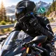 Y8X motocikla ķiveres interkoms ar Mesh līdz 8 lietotājiem, melns
