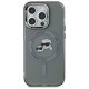 Karl Lagerfeld iPhone 15 Pro Max Case HC MagSafe IML Metal KC Heads, Black