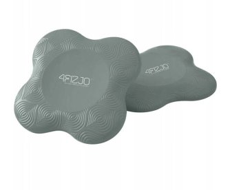 4FIZJO Set of 2 Yoga Knee Foam Pads Cushions Yoga Props, Gray
