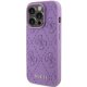Guess Leather 4G Stamped case for iPhone 15 Pro Max - purple