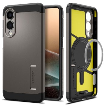 Spigen Tough Armor MagSafe vāciņš Samsung Galaxy S25 Edge, Pelēks/Melns