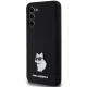 Чехол Karl Lagerfeld для Samsung Galaxy S24+ Silicone Choupette Metal Pin, черный