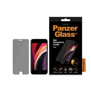 PanzerGlass Standard Super+ privātuma aizsargstikls iPhone 6 / 6s 7 8 SE 2020 2022 | privacy tempered glass for