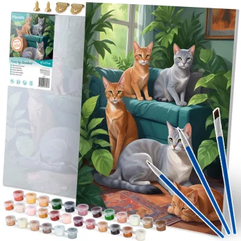 Картина по номерам Massido 40x50 см, Коты