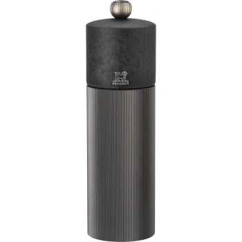 Peugeot Line pepper mill 18 cm, wood and aluminium, graphite