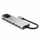 Tech-Protect HB09 8-in-1 USB-C Hub (HDMI 4K, PD 100W, RJ45) - Gray