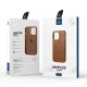 Кожаный чехол Dux Ducis Naples для iPhone 14 Plus с MagSafe, коричневый