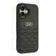 Telefona vāciņš Audi Synthetic Leather priekš iPhone 16 6.1\", melns