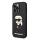 Apple iPhone 14 Pro Max 6.7\" Karl Lagerfeld Silicone Ikonik Case Cover, Black