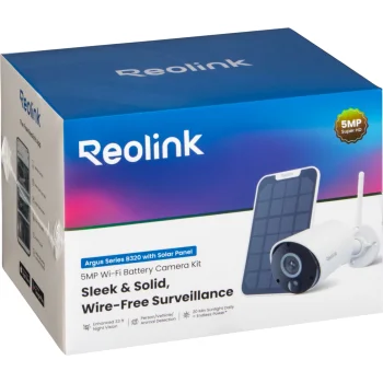 Reolink Argus Eco B320 Wireless Security Camera with Solar Panel, White