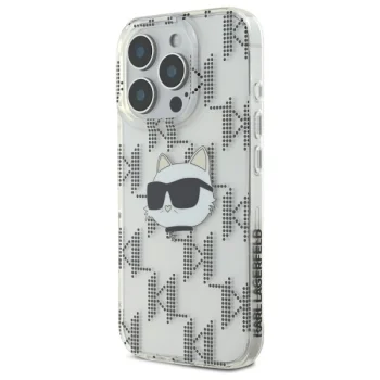 Apple iPhone 16 Pro 6.3'' Karl Lagerfeld IML Choupette Head Electroplated Cover Case, Clear | Чехол Кейс...