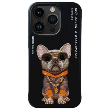 Nimmy Glasses Cool vāciņš iPhone 15 Pro Max - Melns | Phone Case Cover Black