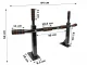 Sienas / Griestu Pievilkšanās Stienis Kāts Stanga (līdz 250 kg) | Wall Mount Crossbar Pull-Up Bar