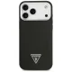 Чехол Guess Grained Triangle Logo MagSafe для iPhone 17 Pro — черный