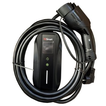 Portable EV Charger Type 1 to Schuko 3.5kW 6-16A Adjustable 5m Cable