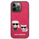 Apple iPhone 13 Pro 6.1\" Karl Lagerfeld Ikonik Karl&Choupette Case Cover (KLHCP13LPCUSKCP), Fuchsia | Telefona...
