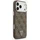 Guess MagSafe 4G PU Leather Case for iPhone 17 Pro Max, Brown