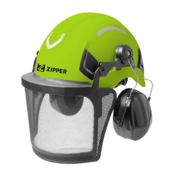 Zipper ZI-FHPROFI Forestry Safety Helmet with Mesh Visor and Ear Protection (53-64 cm)