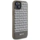 DKNY чехол для iPhone 15 Leather Printed Pattern MagSafe, коричневый