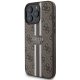Guess 4G Printed Stripes MagSafe Phone Case Cover iPhone 16 Pro Max - Brown