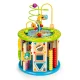 Деревянный развивающий куб Ecotoys с играми и кубиками