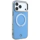 Чехол Mercedes with ring Stand and Iconic Logo MagSafe для iPhone 18 Pro / 17 Pro, синий