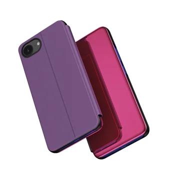 Atverams vāciņš iPhone 16e / 17e Clear View, rozā