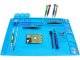 Silikona Servisa Paklājs Lodēšanas Organizators ar Magnētu 30x45cm | Silicone Service Mat Soldering Organizer with...