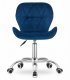 Leobert Avola Office Chair with Wide Backrest, Velour, Navy Blue