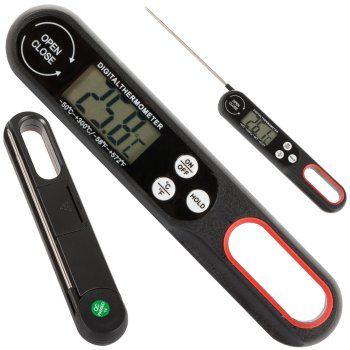 LCD tapas termometrs vīna gaļai 300°c zupas vārīšanai | kitchen pin thermometer meat wine cooking soups