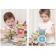 Bērnu Rotaļu Spēļu Leļļu Koka Māja - Konstruktors ar Aksesuāriem, 268 detaļas | Wooden Building Blocks Doll...