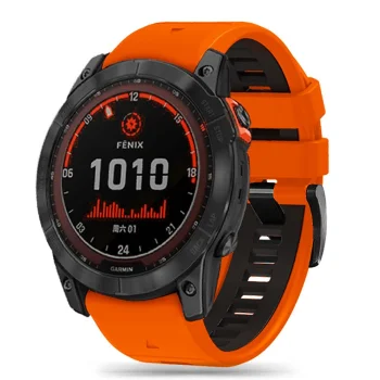 Tech-Protect IconBand Pro Strap for Garmin Fenix 3 / 5X / 6X / 7X, Orange-Black