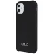 Audi Silicone Case telefona vāciņš priekš iPhone 12 un 12 Pro 6.1\", melns