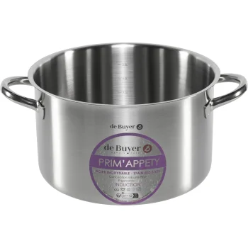 De Buyer PRIM'APPETY Cooking Pot 24 cm, Silver