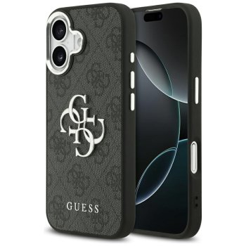 Guess 4G Lielais Klasiskais Logo Maciņš iPhone 17 - melns | Big Classic Phone Case Cover Black
