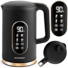 Berdsen BD-712 Electric Kettle, 1.7 L, Black and Gold