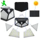 Solar LED Wall Lamp with 100 LEDs, Motion & Twilight Sensors Black