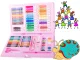 Art Drawing Set in a Suitcase, 86 Pieces, Blue