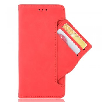 Sony Xperia 10 III / 10 III Lite Wallet Design Multiple Card Slots Stand Leather Phone Book Case Cover, Red | Telefona...