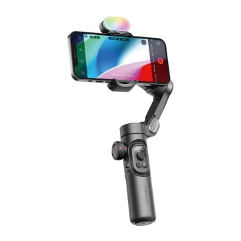 Aochuan Smart XE 3 asu stabilizators ar RGB apgaismojumu, melns