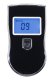 AT-818 Digital LCD Breathalyzer with 5 Mouthpieces, black