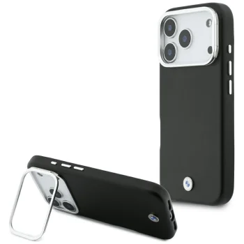BMW M Sign Metal Logo MagSafe vāciņš iPhone 17 Pro telefonam, melns