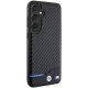 Samsung Galaxy S24+ Plus (SM-S926) BMW Leather Carbon Case Cover (BMHCS24M22NBCK), Black | Telefona Maciņš Vāks...