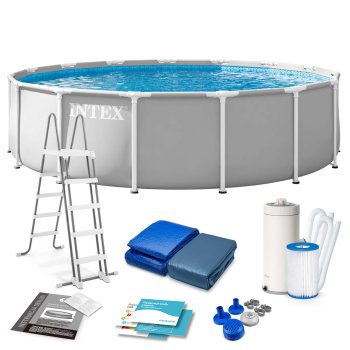 Каркасный бассейн Intex 26724Nd 457 x 107 см, 12-в-1