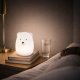 LED silikona nakts lampiņa Lācītis bērniem, balta