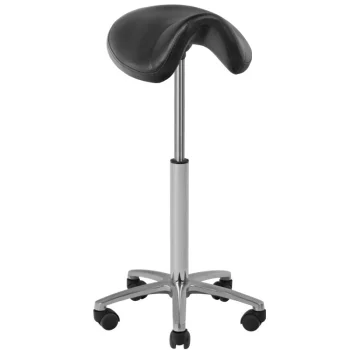 Kosmētiskā un frizieru taburete Gabbiano 001B, augsta, melna