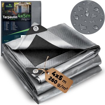 Heavy-Duty Tarpaulin 500 x 400 cm 260 g/m² Plonos PL-501